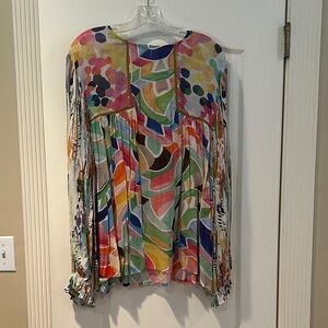 Multicolor Abstract Women's Blouse